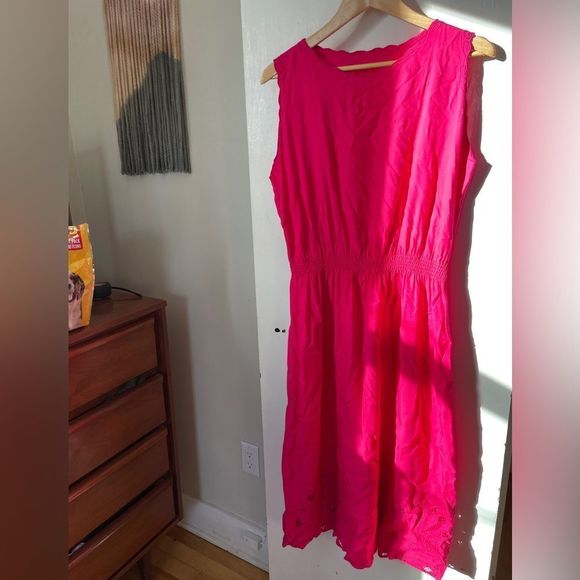 Vintage Fuchsia Handmade Dress - Picture 1 of 4